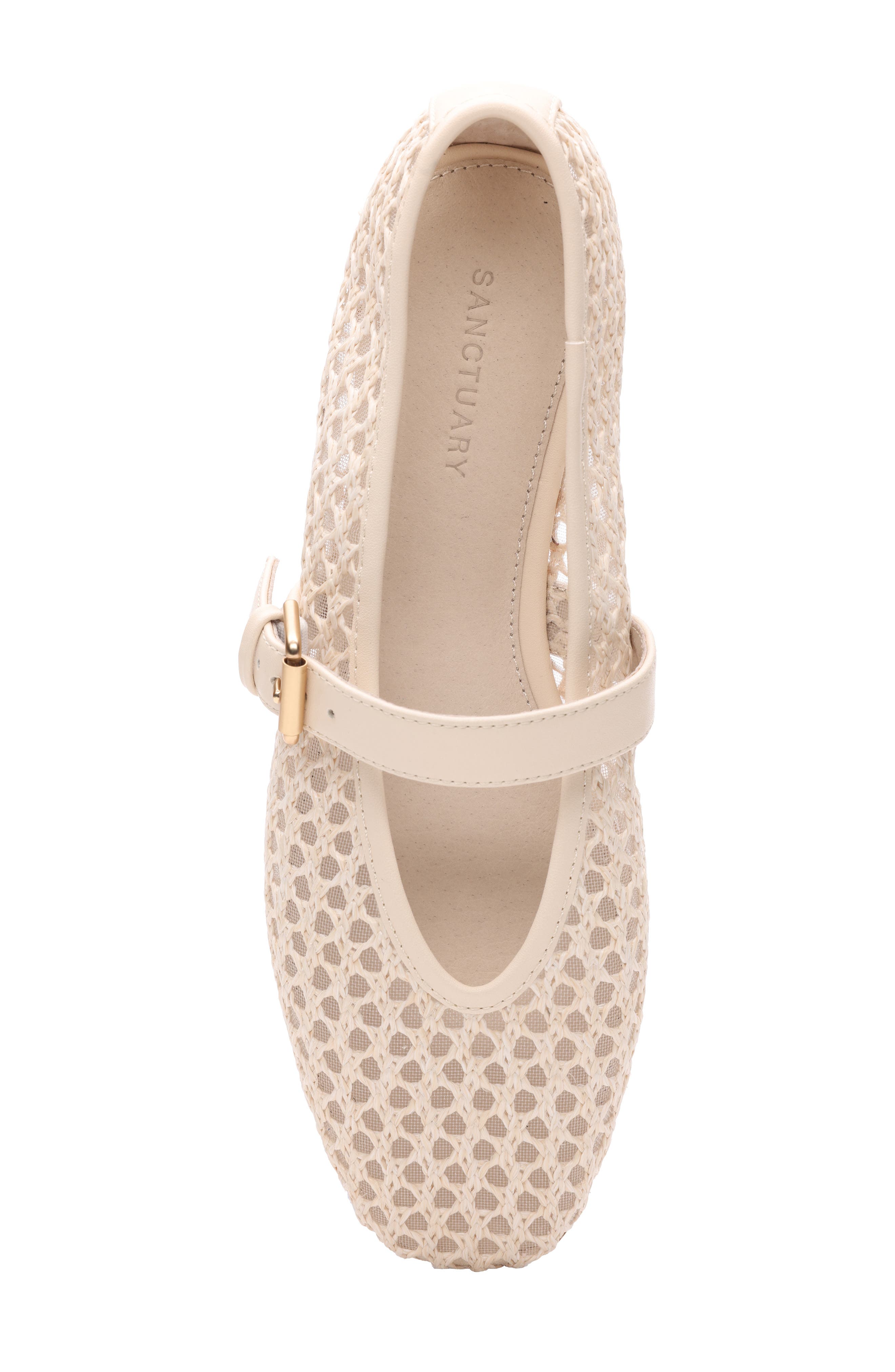 Gia Mary Jane Flat, Alternate, color, NATURAL/ NATURAL