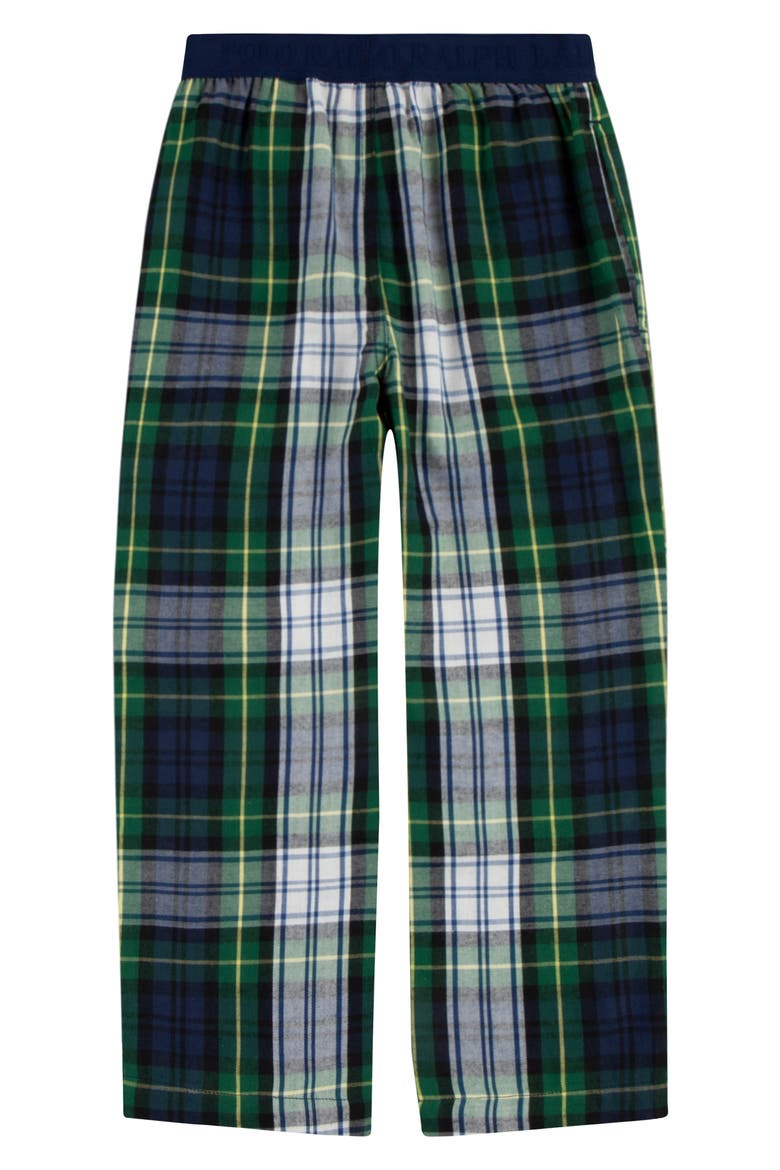 Kids' Plaid Sleep Pants, Alternate, color, WHITE GORDON PLAID