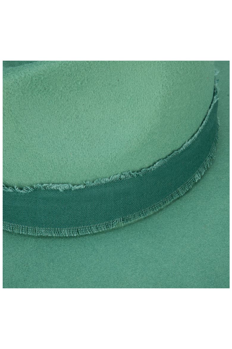 Ribbon Trim Felt Fedora, Alternate, color, TEAL