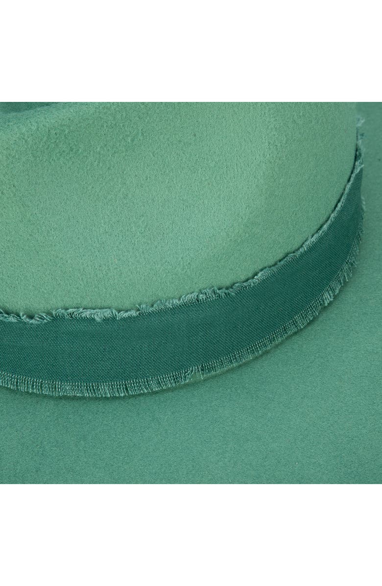 San Diego Hat Ribbon Trim Felt Fedora, Alternate, color, Teal