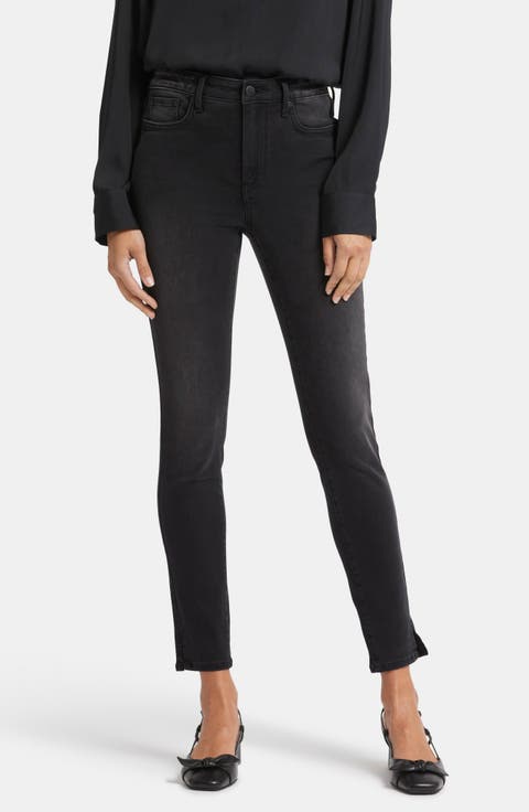 Curve Shaper Ami Side Slit High Waist Skinny Jeans (Crosswinds)