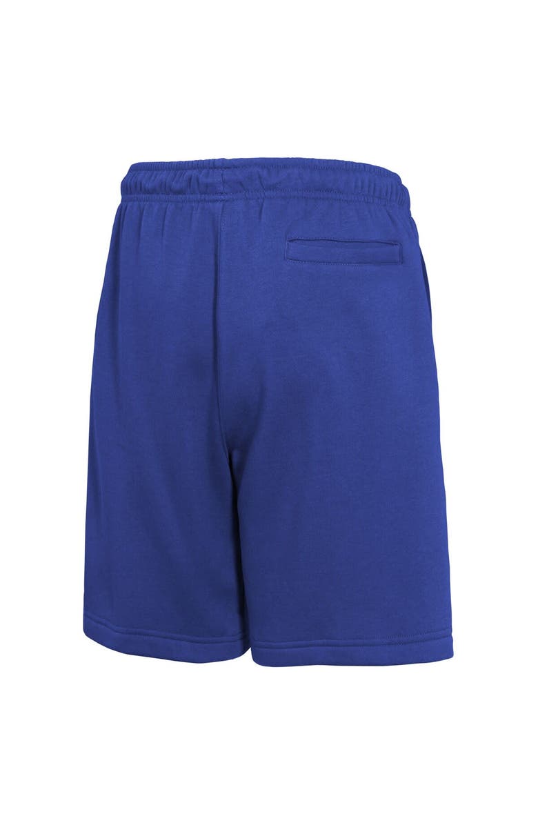 Nike Youth Nike Blue New York Knicks Courtside Club Fleece Shorts, Alternate, color, Blue
