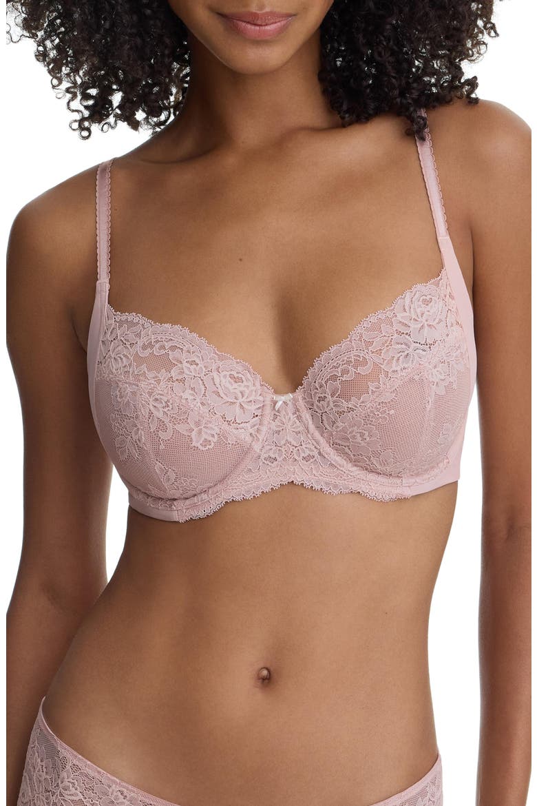 Captivate Full Coverage Unlined Lace Bra, Main, color, Romance