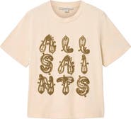 AllSaints Ella Lisa Beaded Cotton T-Shirt