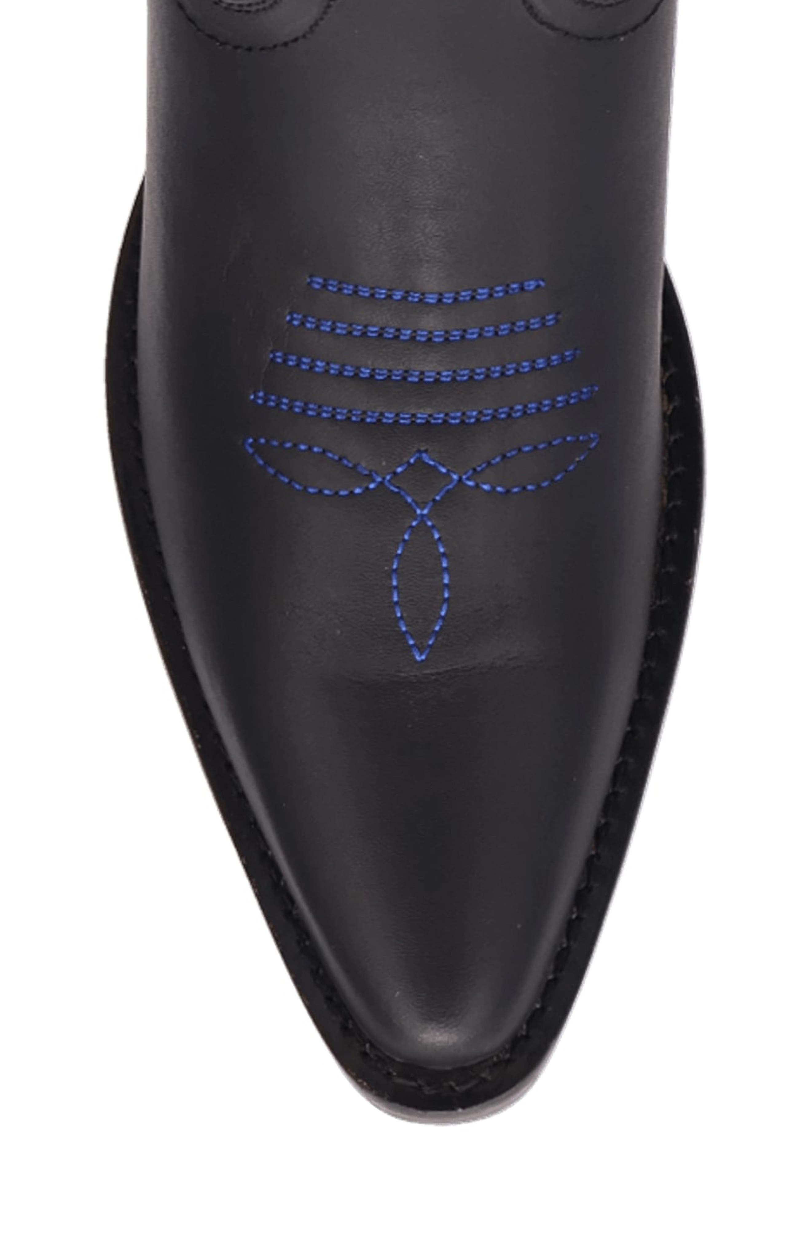 Dingo Posie Knee High Western Boot, Alternate, color, Black