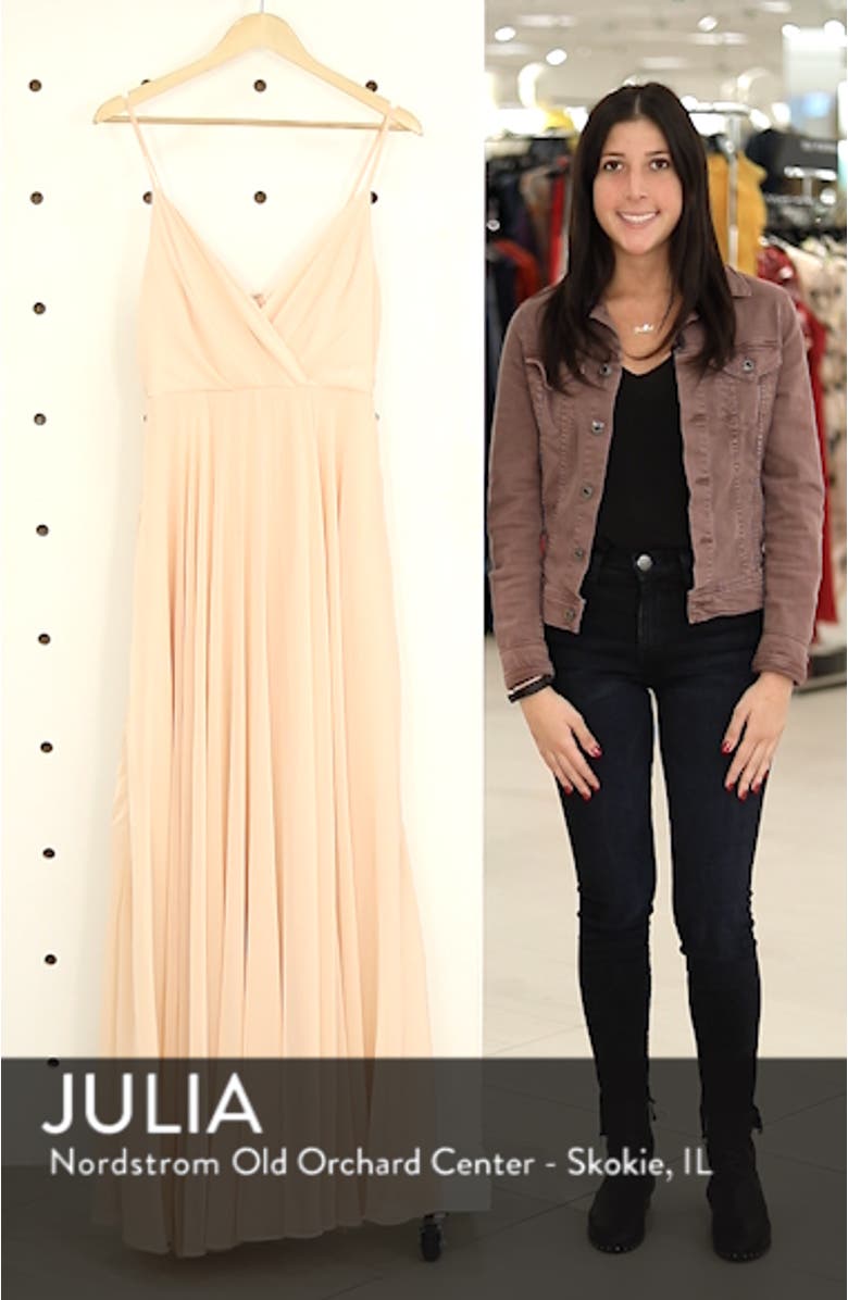 Surplice Chiffon A-Line Gown, sales video thumbnail