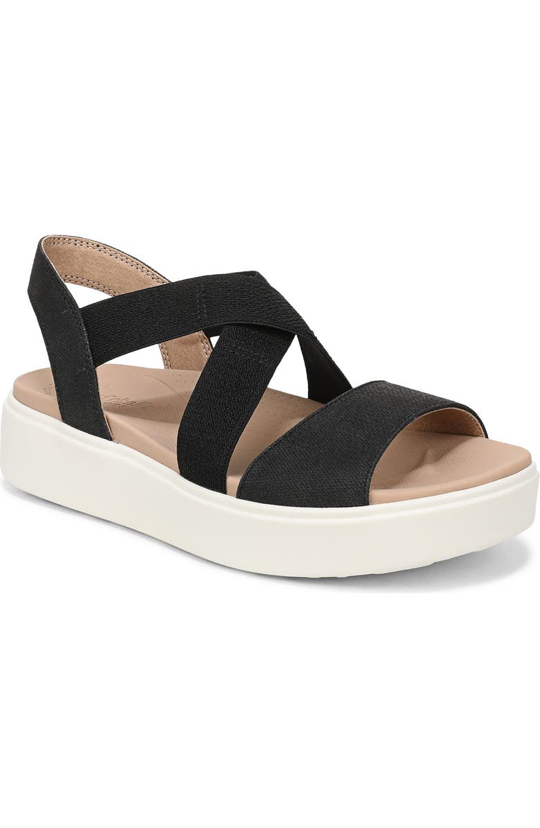 Dr. Scholl's Madicldease Slingback Platform Wedge Sandal, Main, color, Black