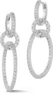 SPHERA MILANO Cubic Zirconia Pavé Link Drop Earrings