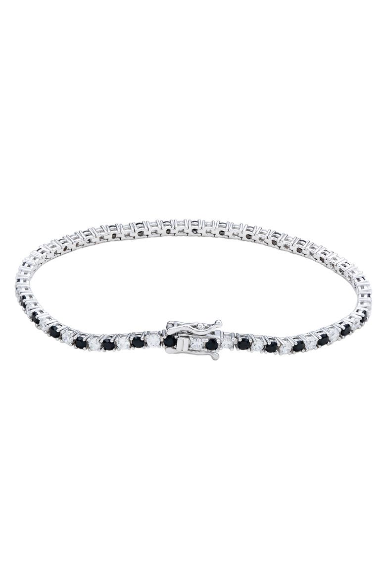 Pavé Tennis Bracelet, Alternate, color, BLACK