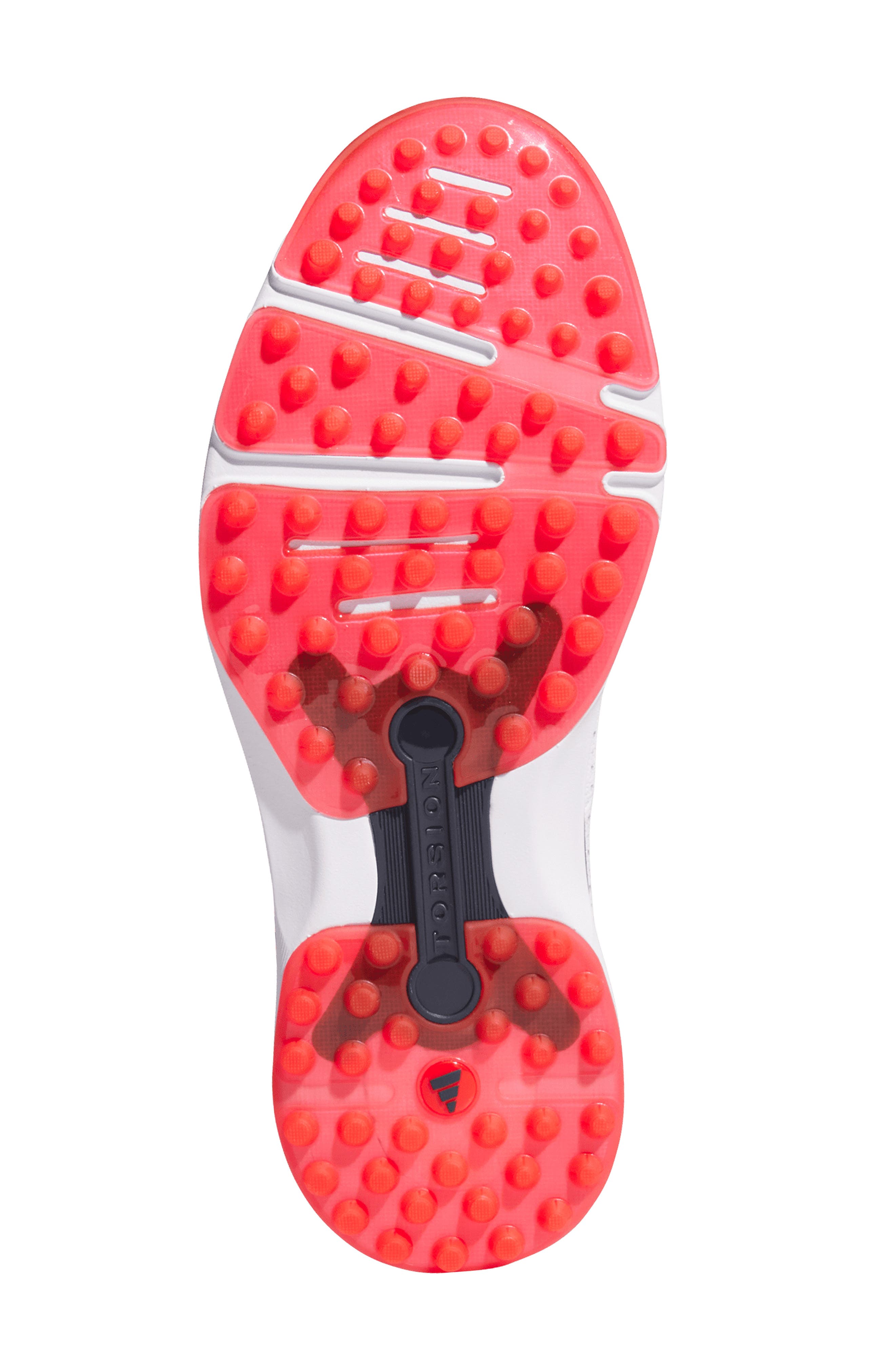 adidas MC80 Spikeless Golf Shoe, Alternate, color, White/ Navy/ Red