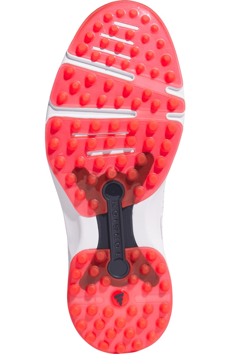 adidas MC80 Spikeless Golf Shoe, Alternate, color, White/ Navy/ Red