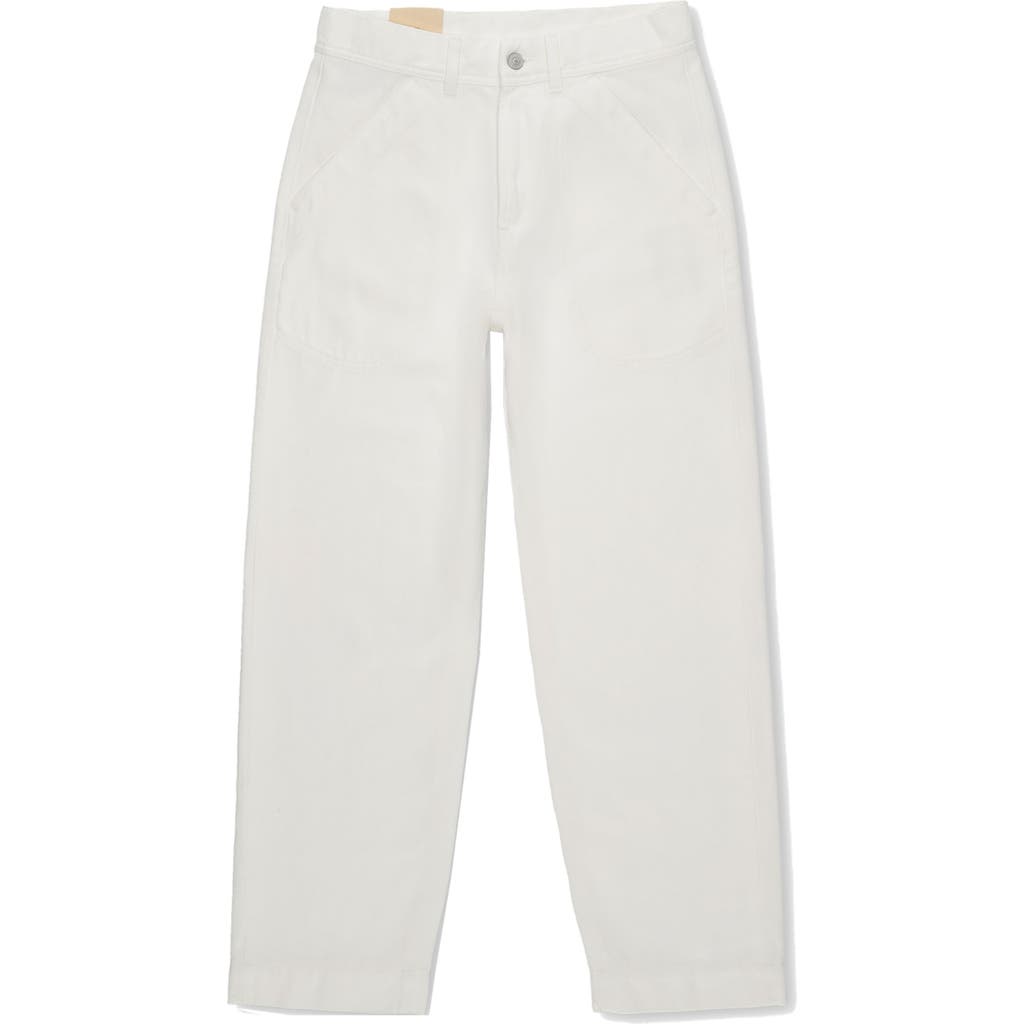 Fortela Areat Cotton Twill Trousers In White
