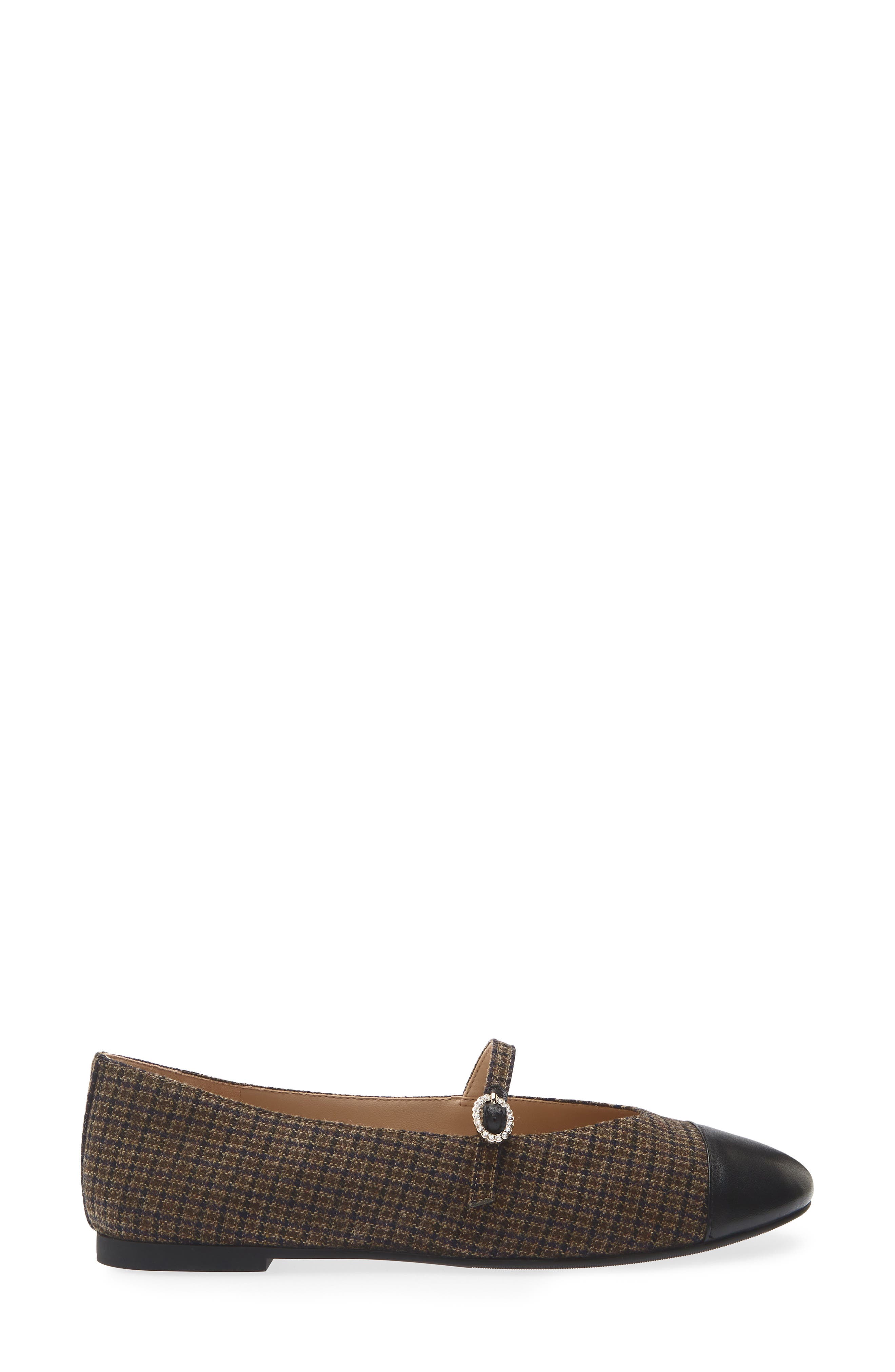 Sinclair Mary Jane Flat, Alternate, color, BROWN MULTI/ BLACK