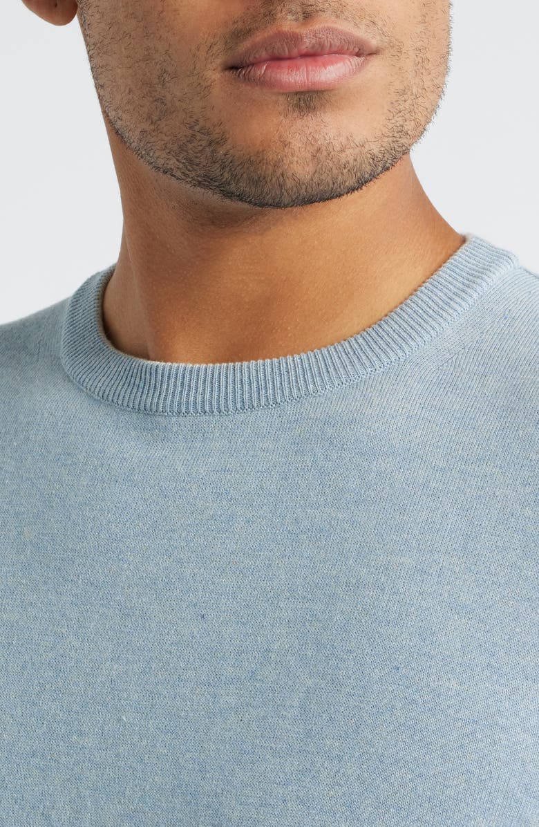Jack Victor Grassi Crewneck Cotton & Cashmere Sweater, Alternate, color, Light Blue