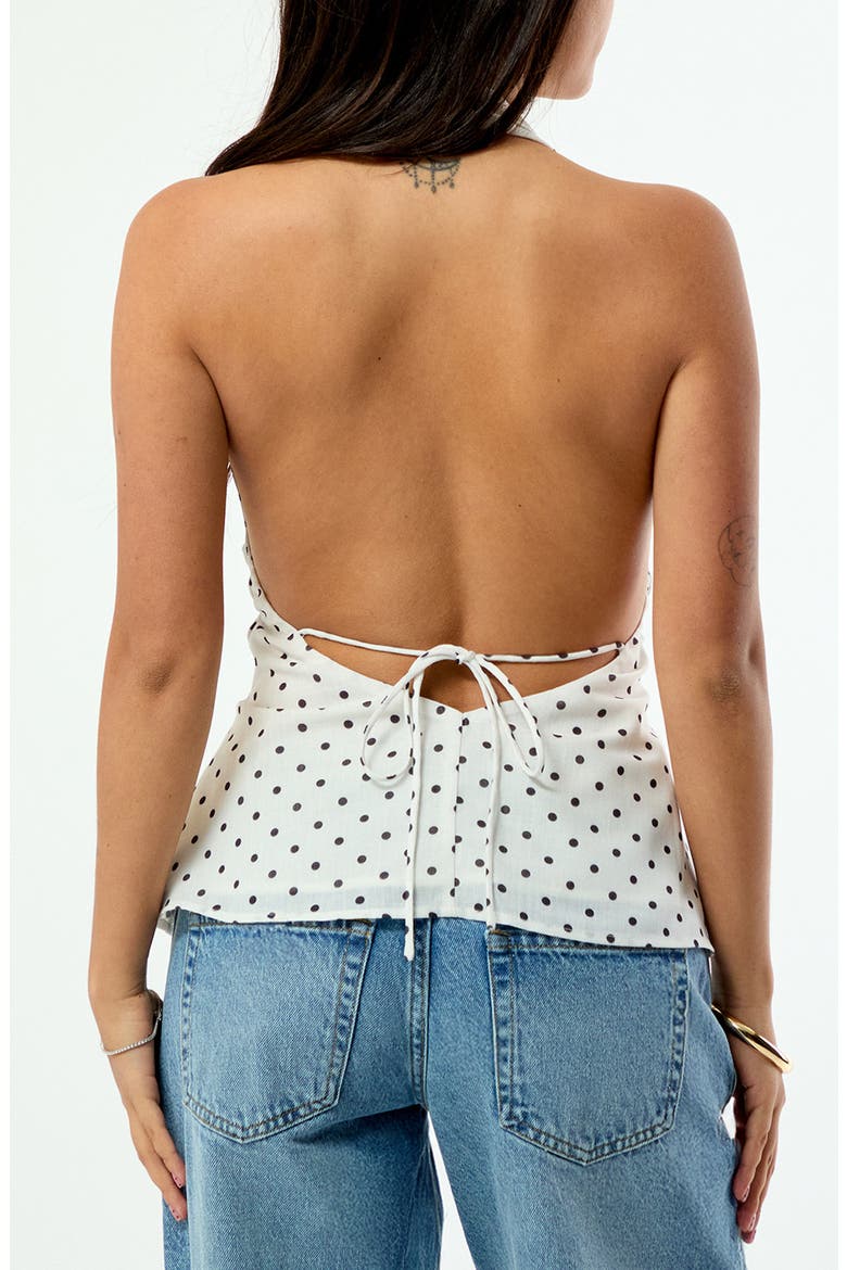 Bianca Polka Dot Halter Top, Alternate, color, POLKA DOT