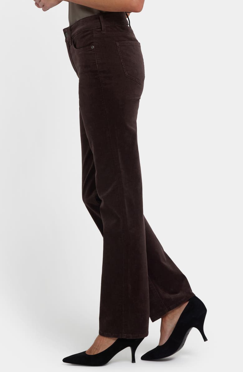 NYDJ Marilyn Corduroy Straight Leg Pants, Alternate, color, Bitter Chocolate