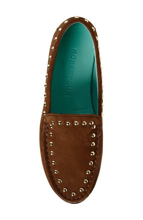 Robert Zur Diane Stud Loafer In Brown