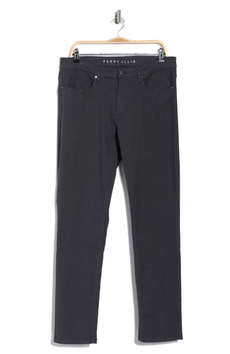 Perry Ellis Pindot Slim Leg Pants, Alternate, color, Blue