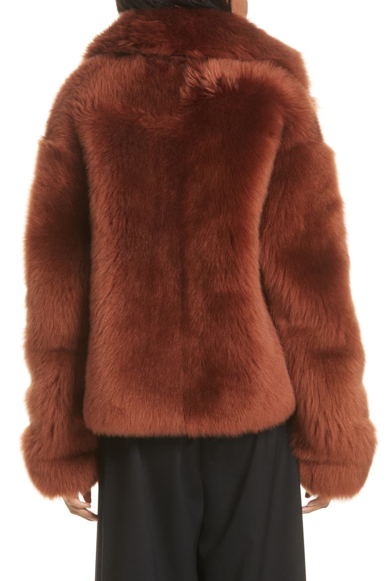 Dean Genuine Shearling Coat, Alternate, color, RUST