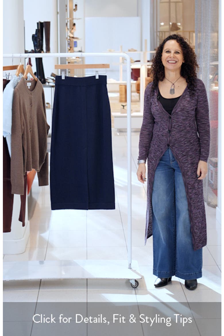 Virgin Wool & Cashmere Pencil Skirt video