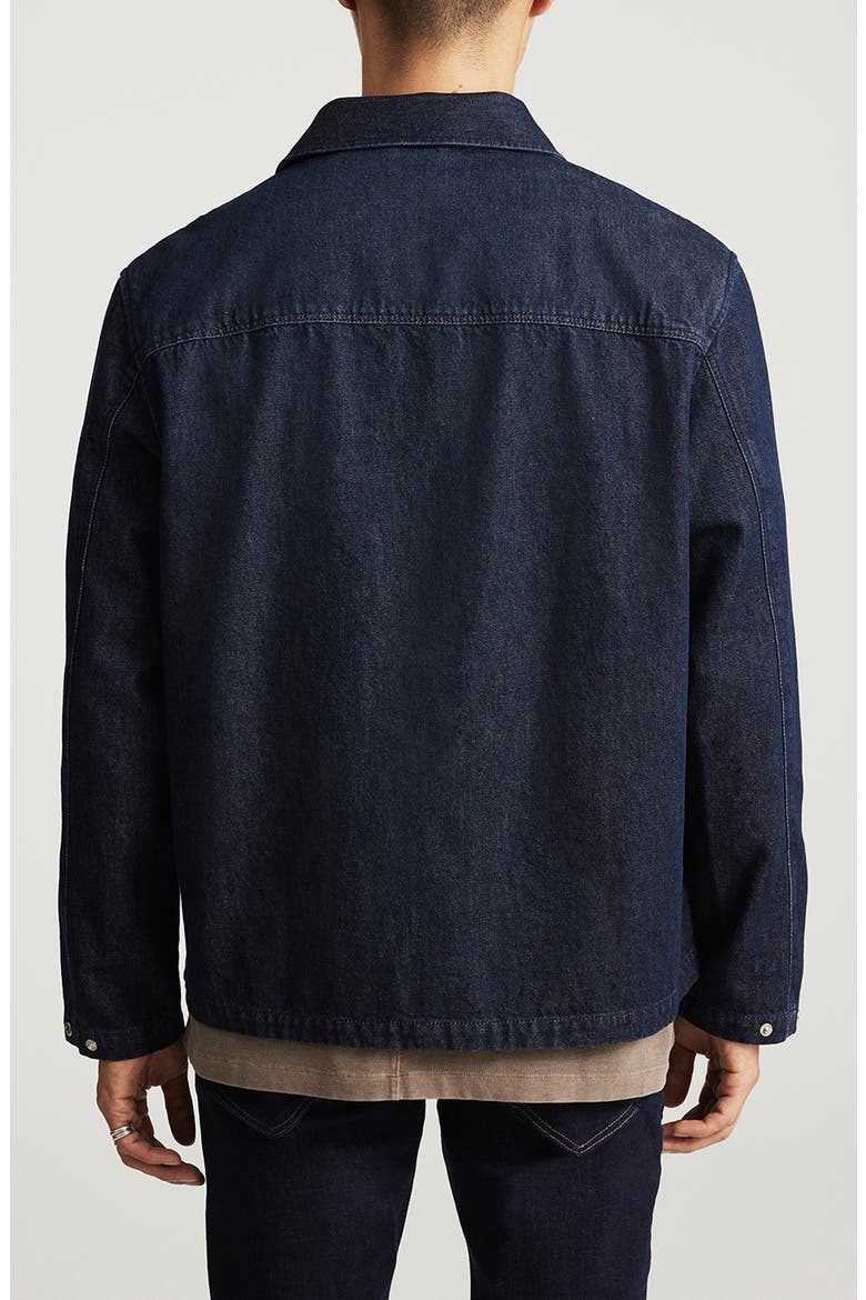Two Pocket Denim Overshirt, Alternate, color, DARK INDIGO