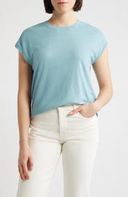 Wit & Wisdom Crochet Cap Sleeve Tee