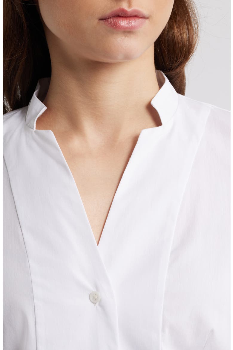 Button-Up Poplin Blouse, Alternate, color, BRIGHT WHITE