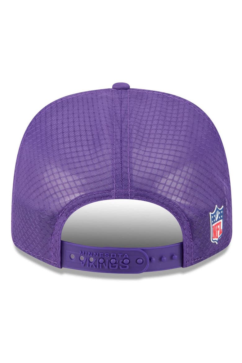 Men's New Era Purple Minnesota Vikings 2025 Sideline  9SEVENTY Trucker Adjustable Hat, Alternate, color, Purple