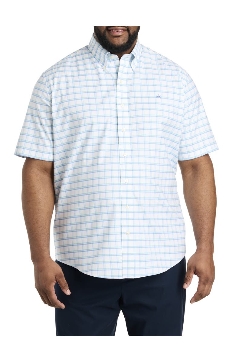 Brooks Brothers Big & Tall Non-Iron Check Sport Shirt, Main, color,