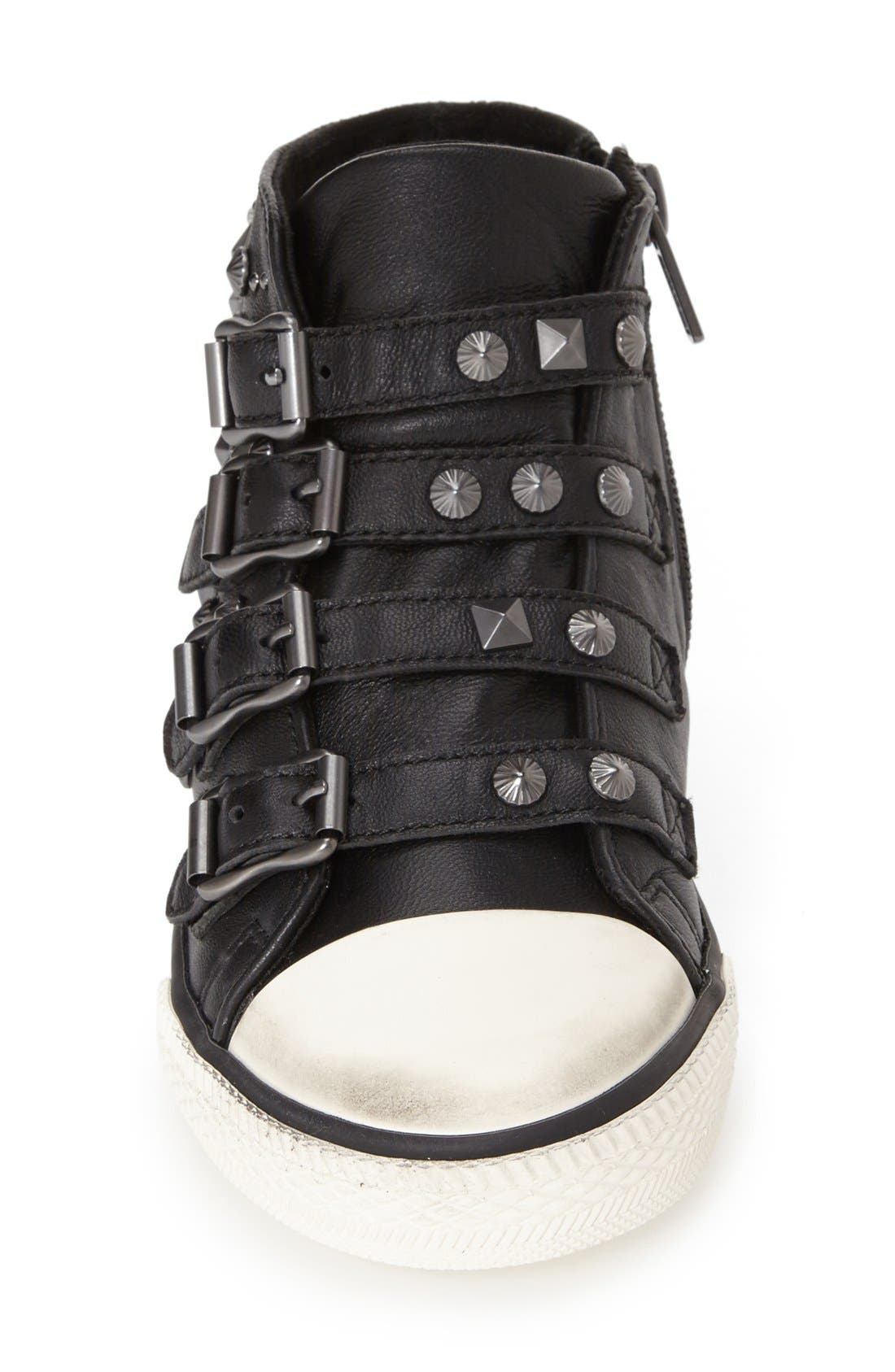 'Viper' High Top Sneaker, Alternate, color, BLACK LEATHER
