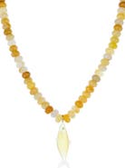 MARLYN SCHIFF Nori Bead Fish Pendant Necklace