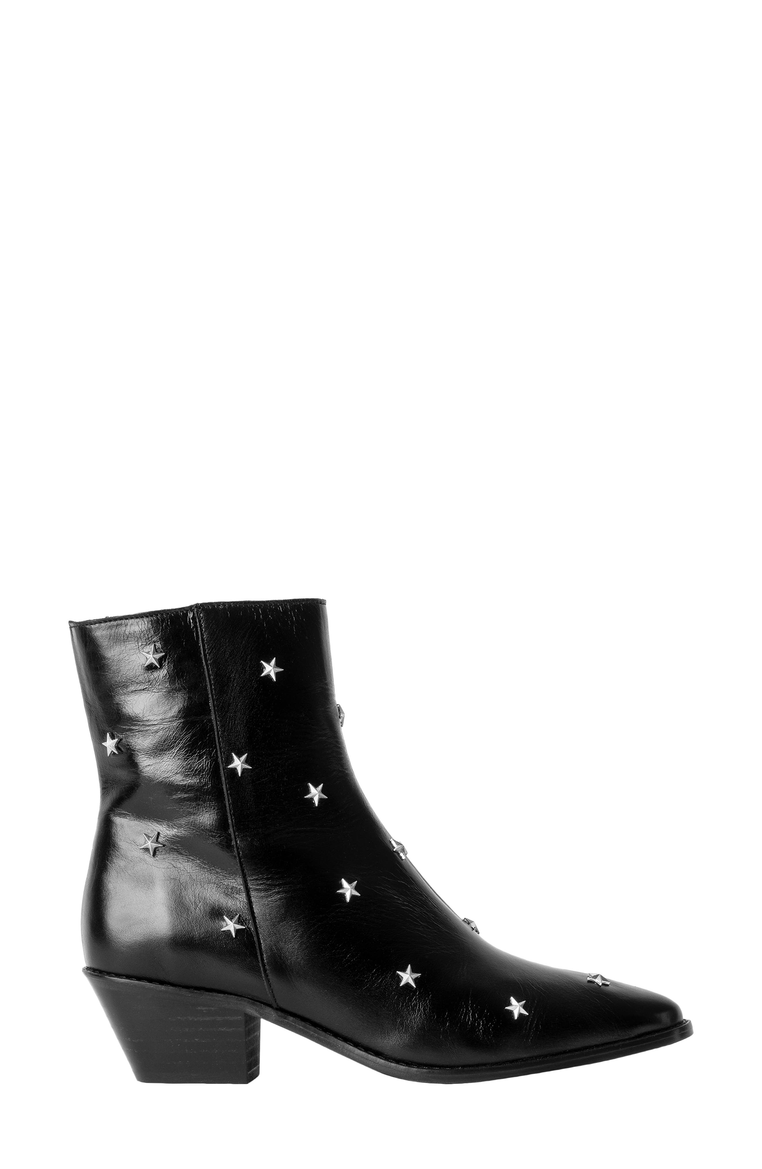 Zadig & Voltaire Tyler Star Studded Bootie, Main, color, 