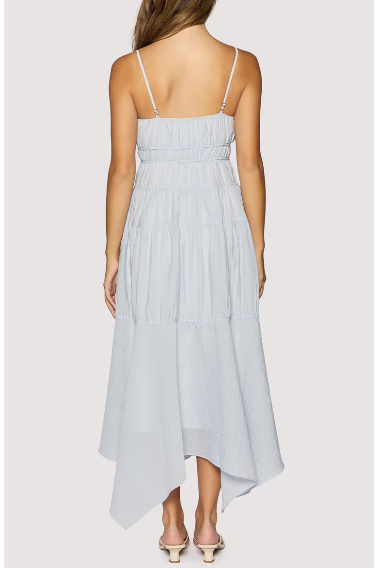 Oasis Handkerchief Hem Maxi Dress, Alternate, color, LIGHT BLUE