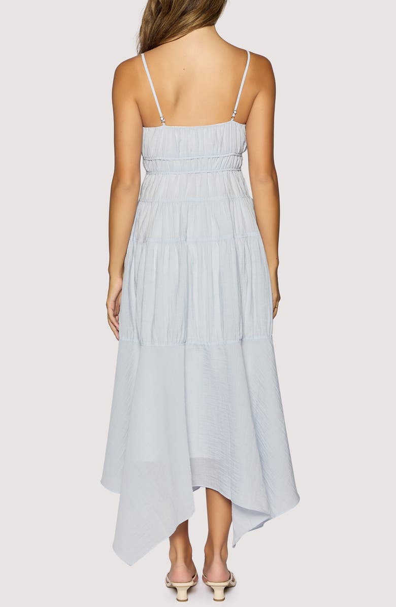 Lost + Wander Oasis Handkerchief Hem Maxi Dress, Alternate, color, Light Blue