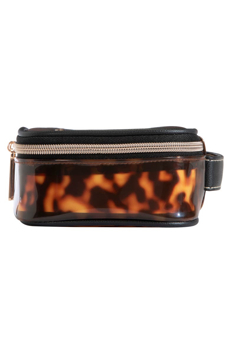 Stephanie Johnson Claire Miami Tortoise Medium Makeup Bag, Alternate, color,