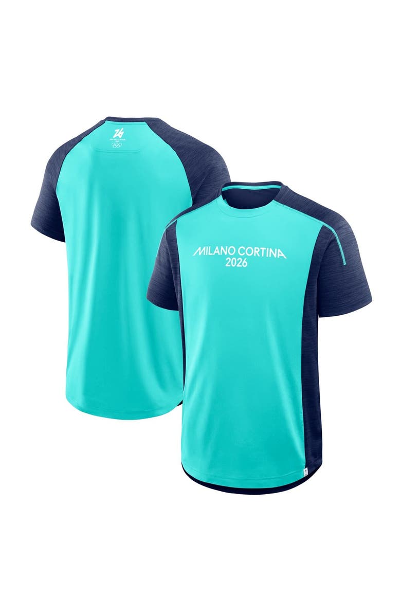 FANATICS Men's Fanatics Aqua Milano Cortina 2026 Winter Olympics Defender T-Shirt, Main, color, Aqua