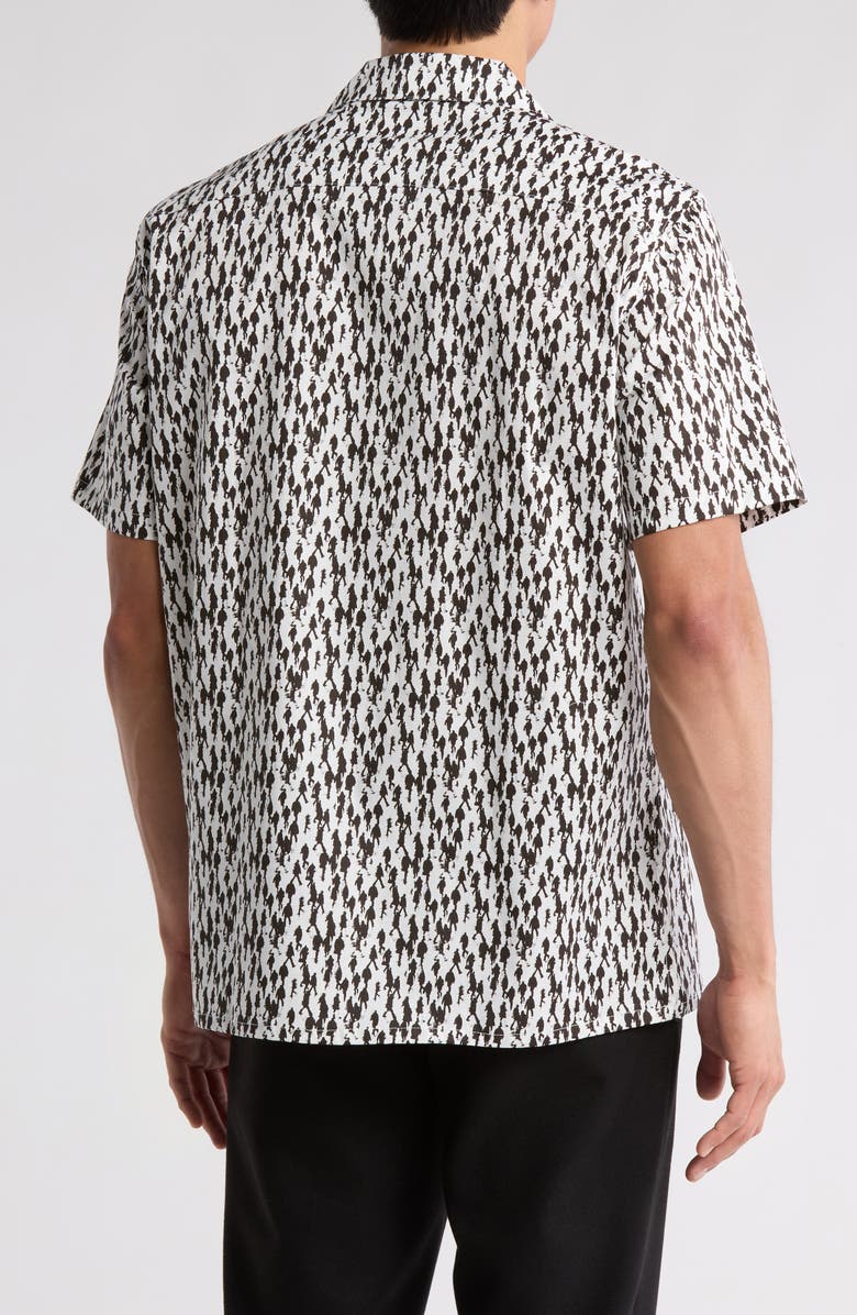 DKNY SPORTSWEAR Malcolm Short Sleeve Camp Shirt, Alternate, color, White