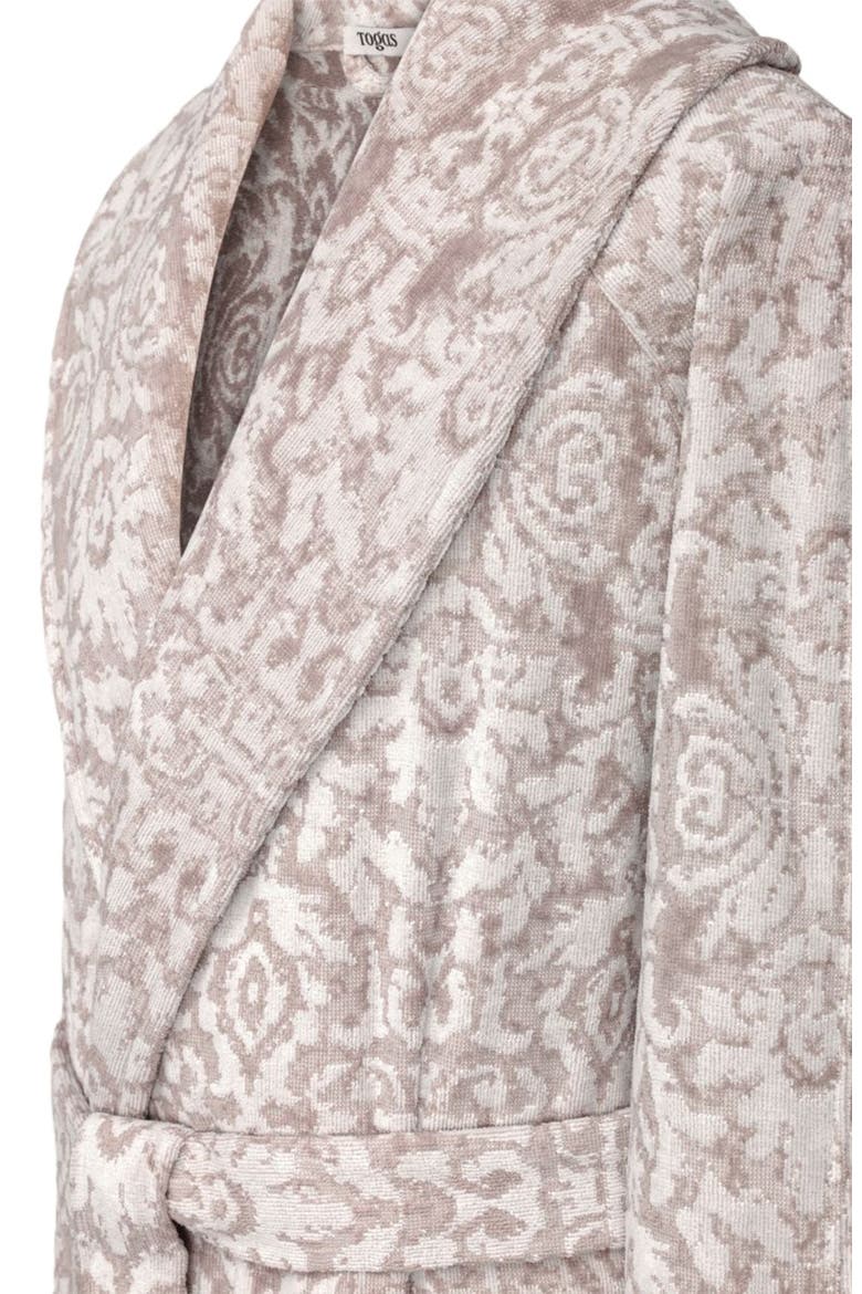 Izar Men's Bathrobe, Alternate, color, Beige