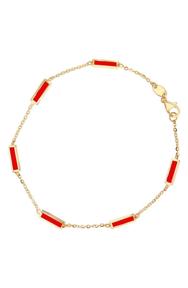 House of Frosted Bar Station Bracelet, Main, color, 