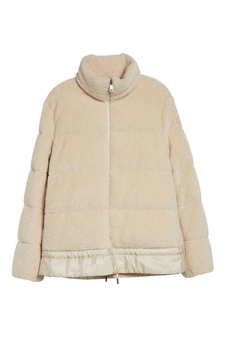 Cedre Teddy Down Jacket, Alternate, color, BEIGE