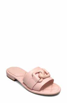 Big Charm Link Slide Sandal