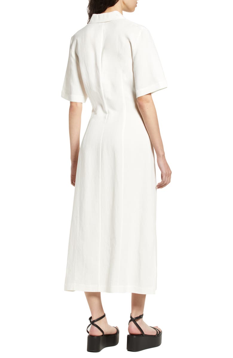 & Other Stories Shell Button Midi Shirtdress, Alternate, color,