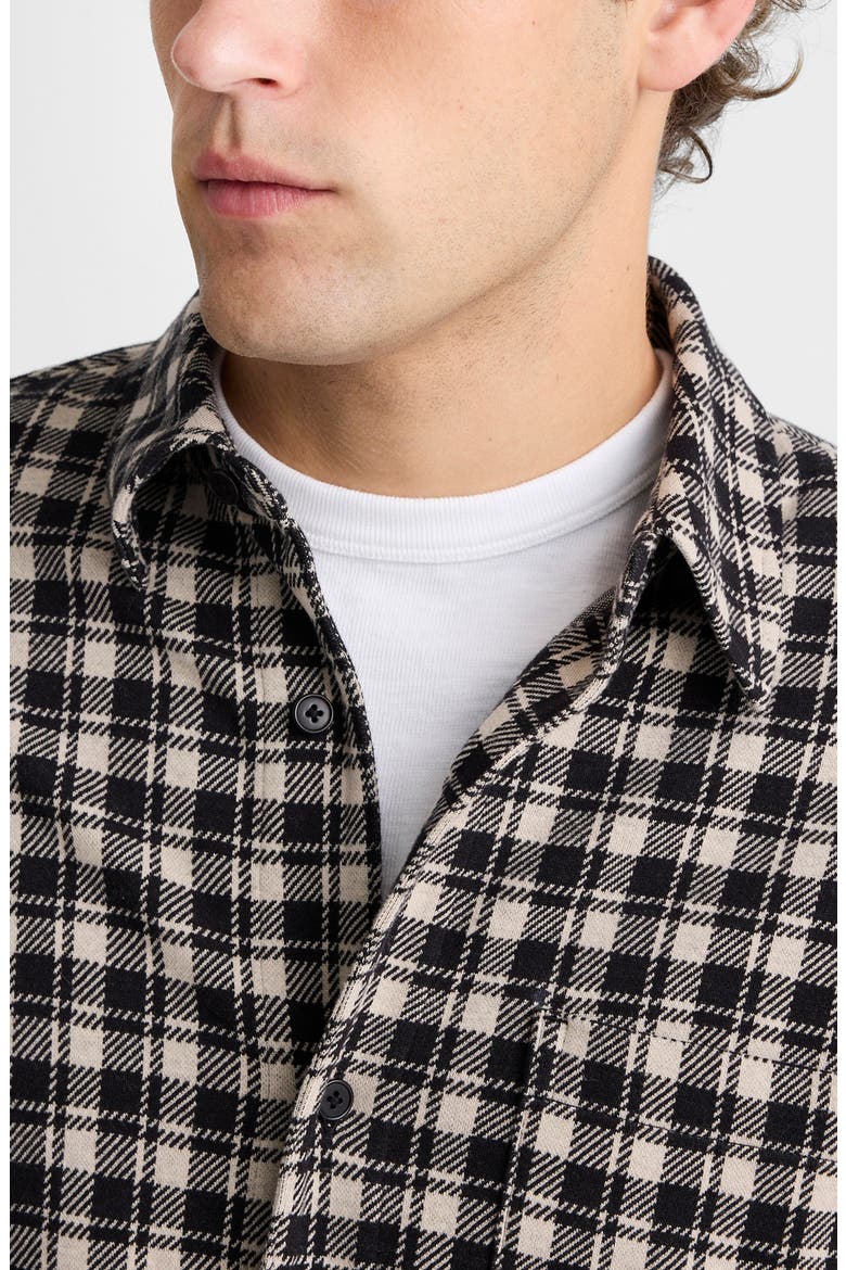 Devoe Button-Up Shirt, Alternate, color, PLAID CHARCOAL