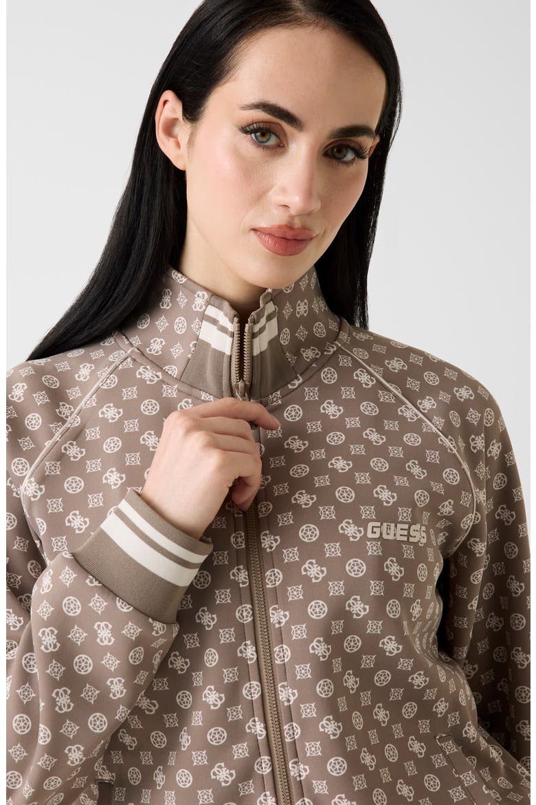Aggie Full Zip Sweatshirt, Alternate, color, BROWN