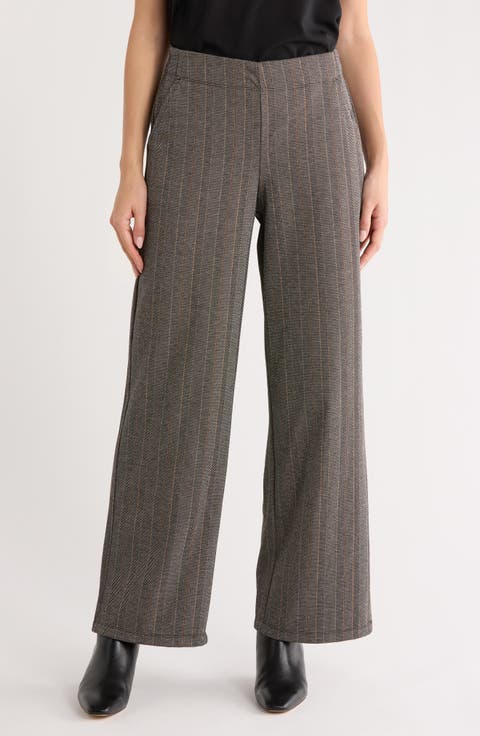 Double Knit Wide Leg Pants