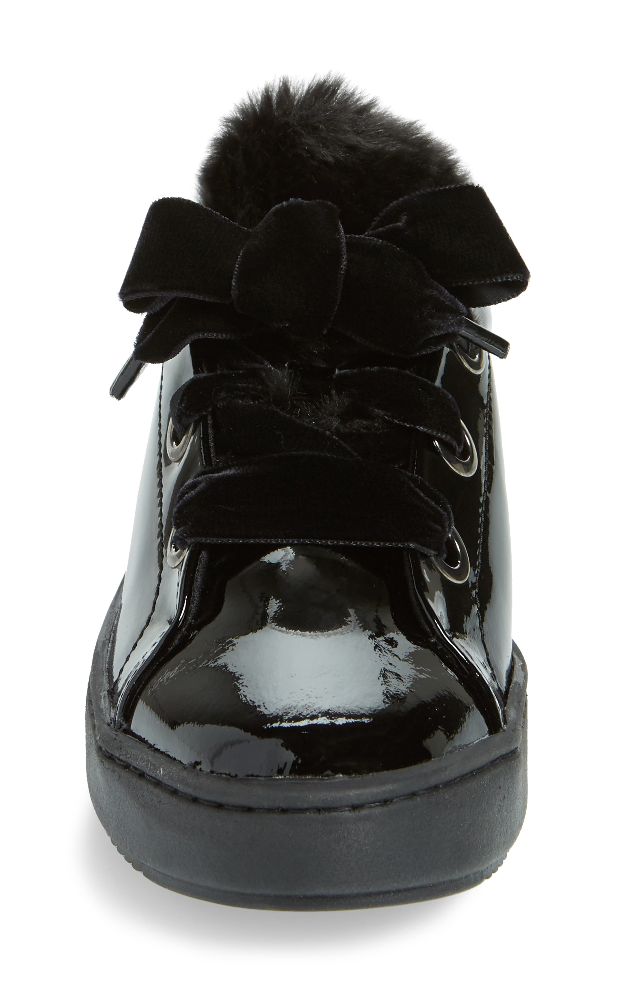 The FLEXX Groove Faux-Shearling Trim Sneaker, Alternate, color, 