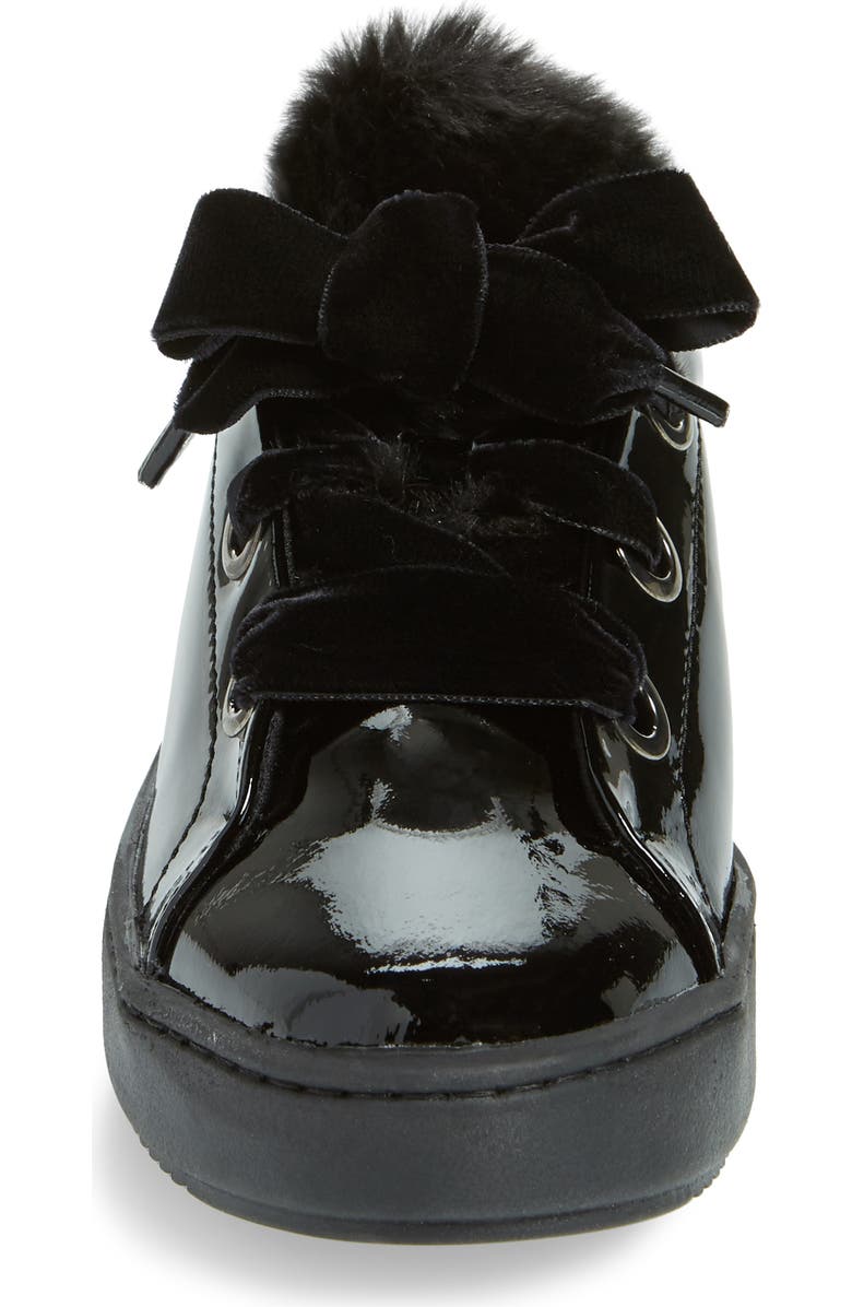 The FLEXX Groove Faux-Shearling Trim Sneaker, Alternate, color,