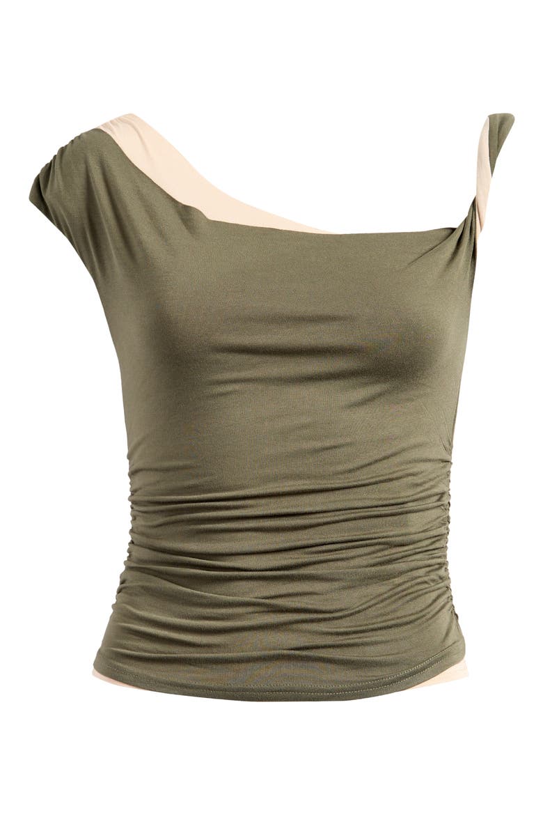 Fia Twist Top, Alternate, color, KHAKI