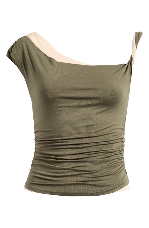 Bdg Urban Outfitters Fia Twist Top In Khaki