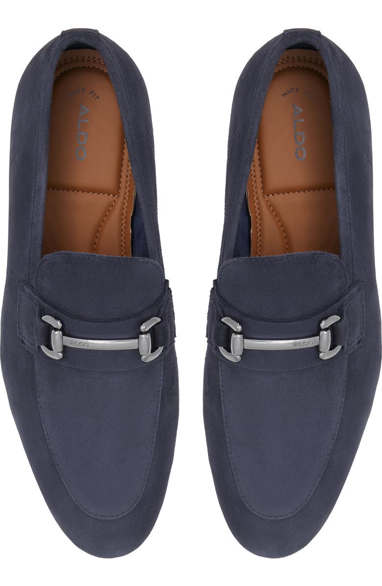 ALDO Mullberry Apron Toe Bit Loafer, Alternate, color, Navy
